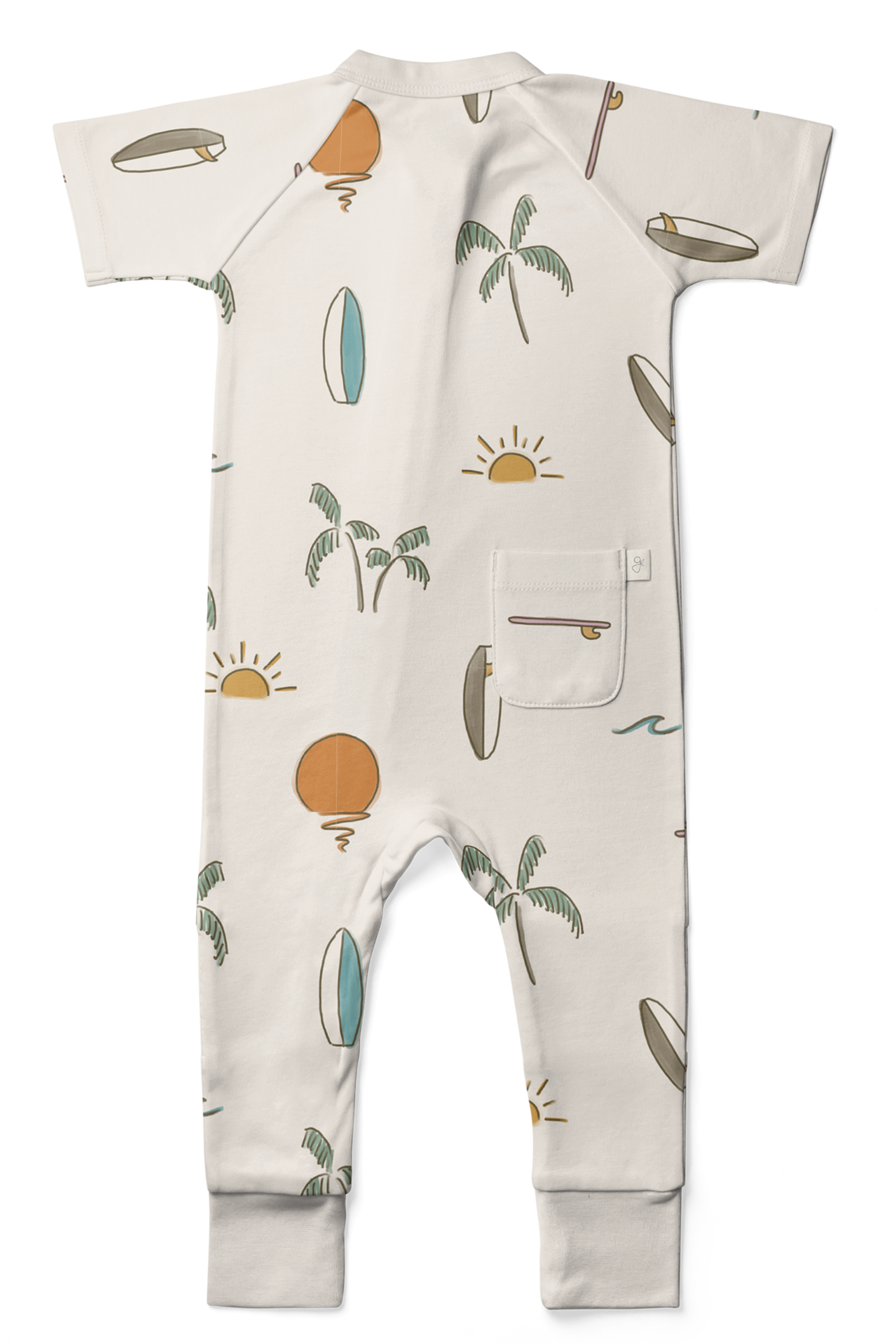 S/S ZIPPER ONEPIECE | SURF'S UP footies goumikids