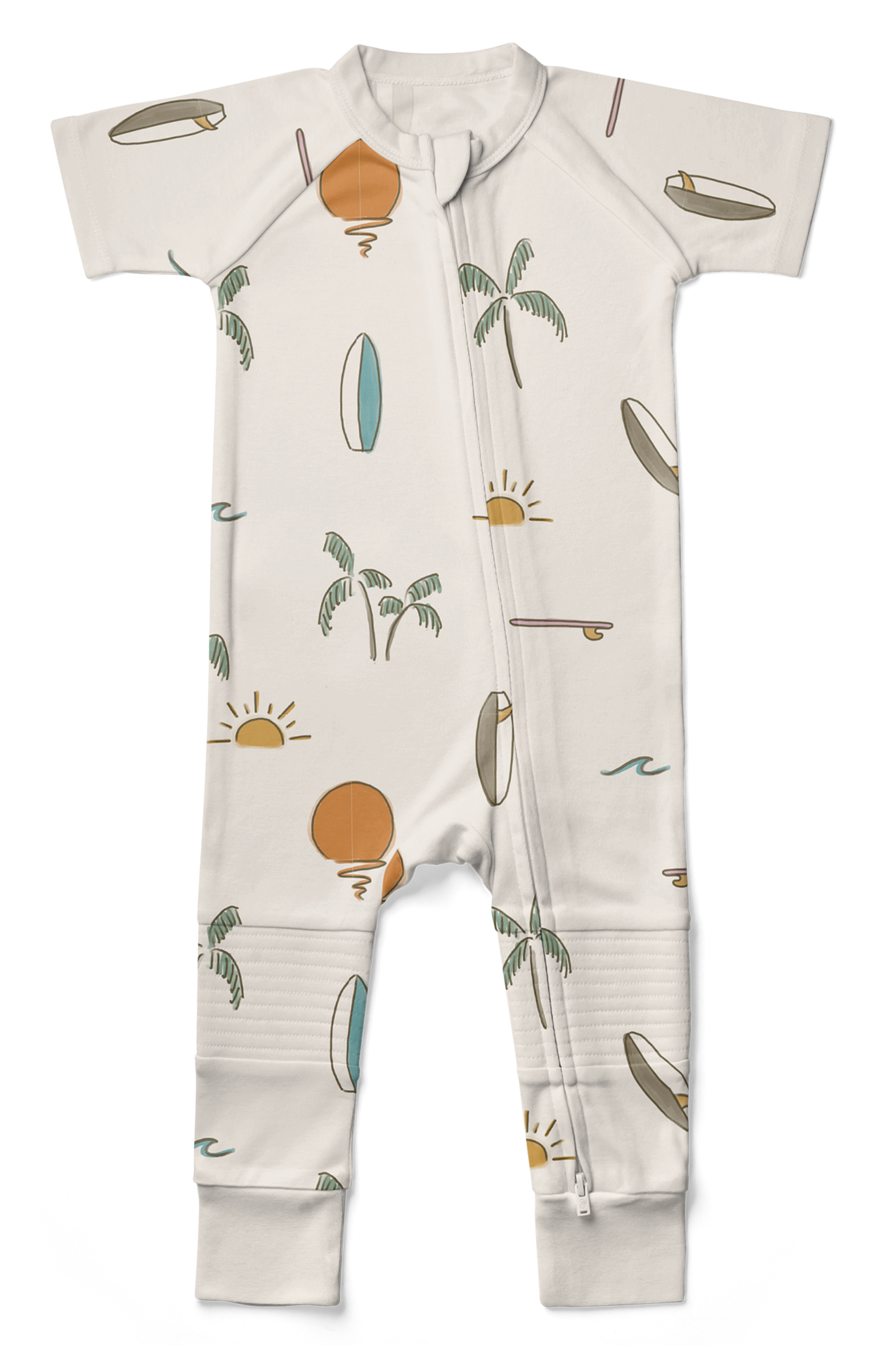 S/S ZIPPER ONEPIECE | SURF'S UP footies goumikids