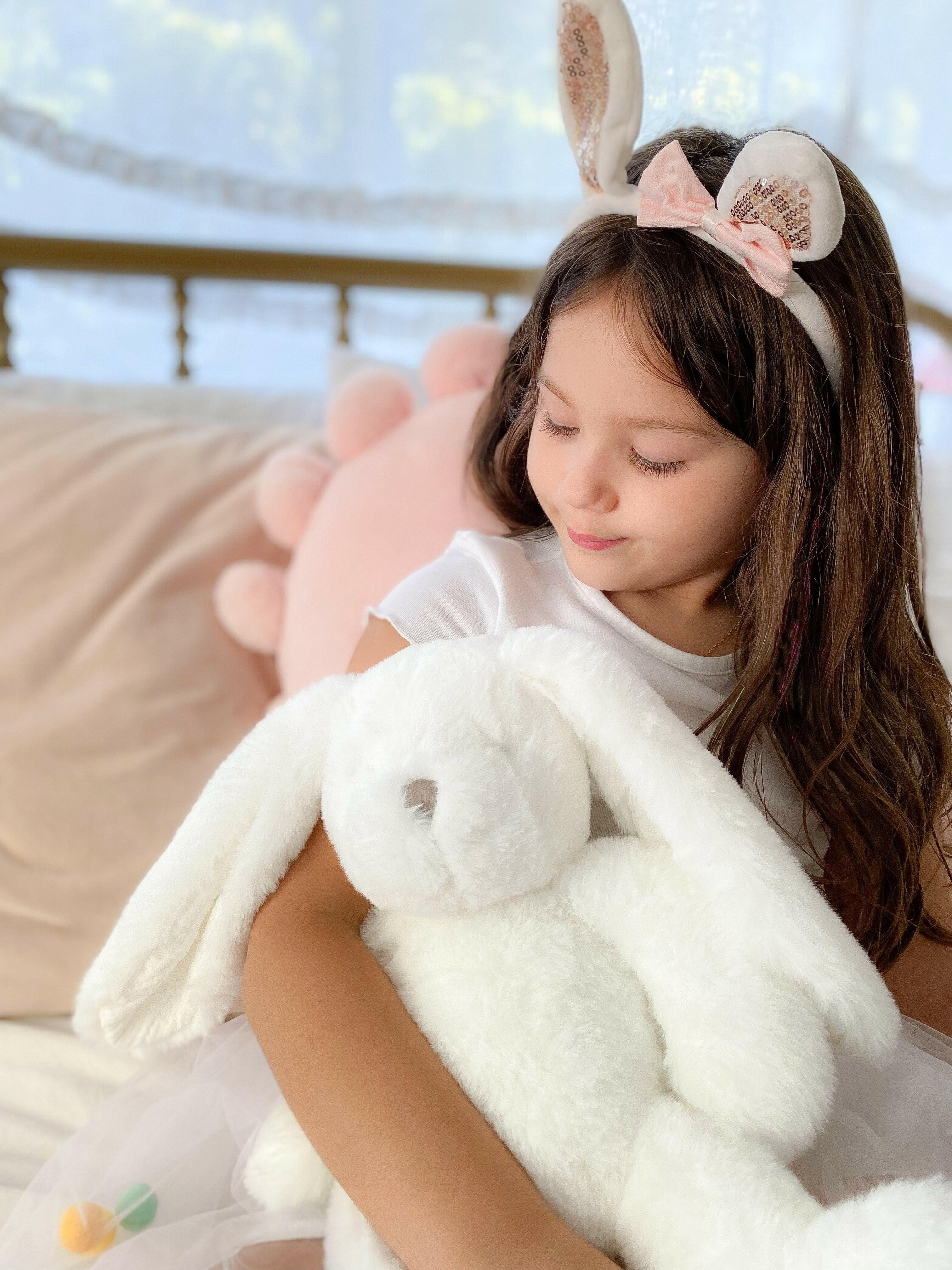 COTTON WHITE BUNNY PLUSH TOY Stuffed Toy MON AMI