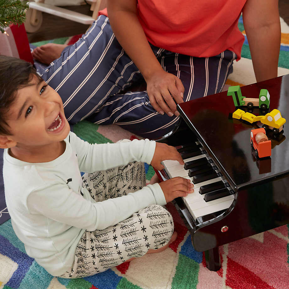 Mini Grand Piano 18-Key Black Musical Toys Schoenhut