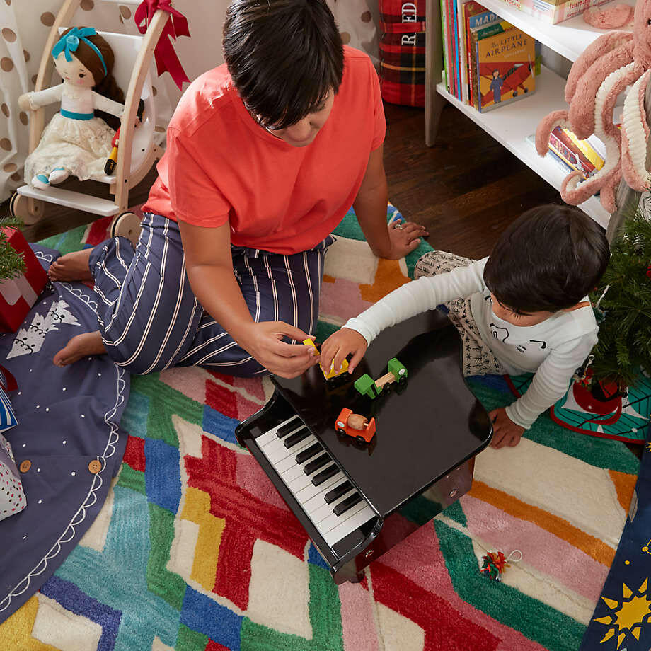 Mini Grand Piano 18-Key Black Musical Toys Schoenhut