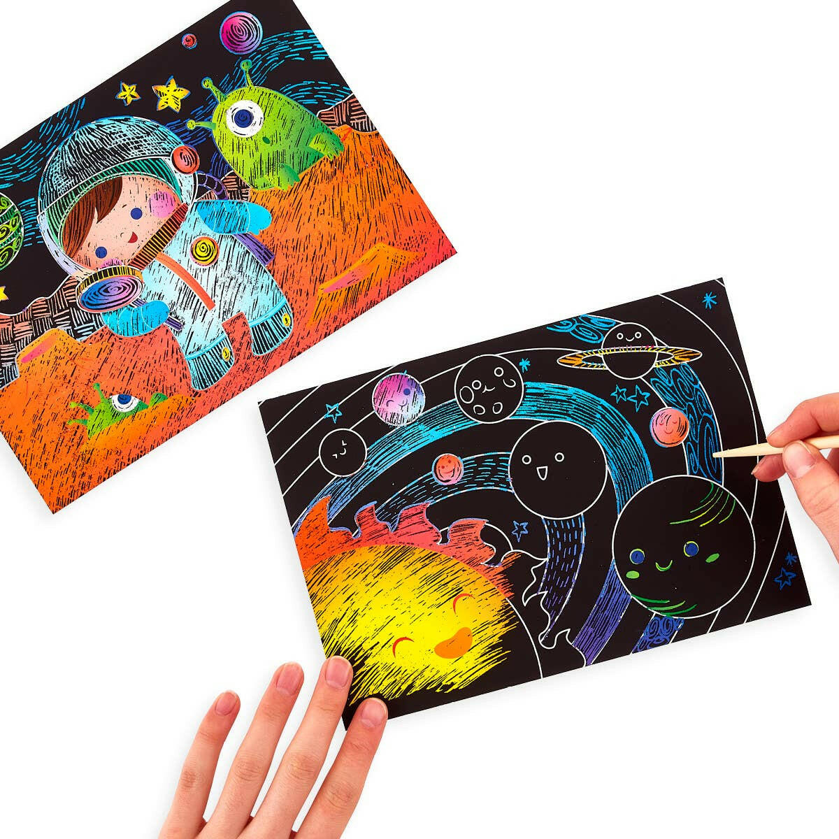 Scratch and Scribble Art Kit: Space Explorers - 10 PC Set Art Supplies OOLY - Art & School Supplies