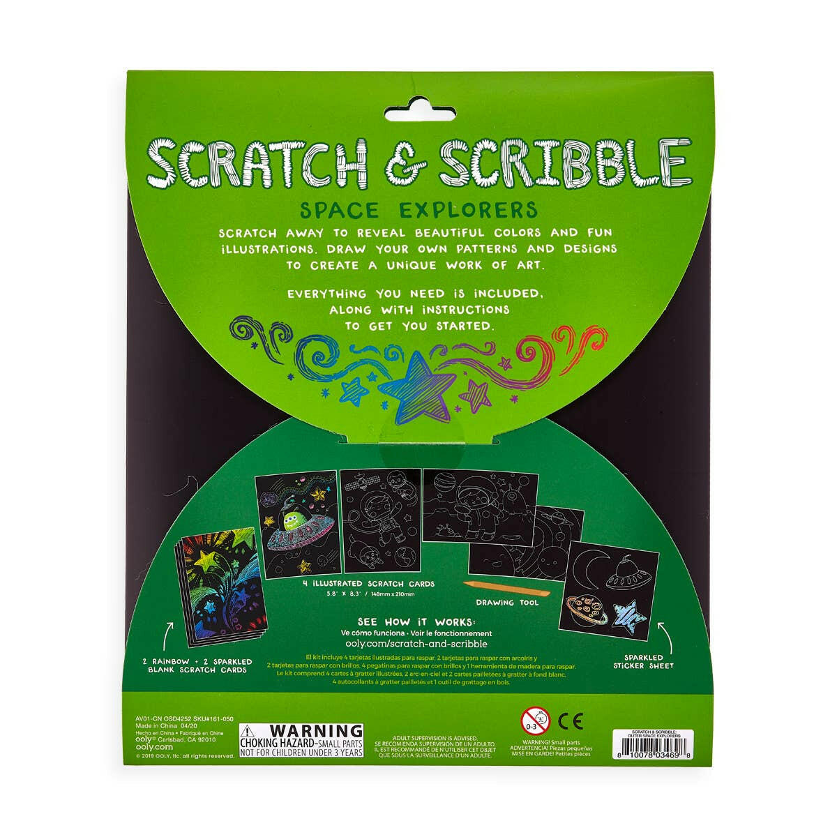 Scratch and Scribble Art Kit: Space Explorers - 10 PC Set Art Supplies OOLY - Art & School Supplies