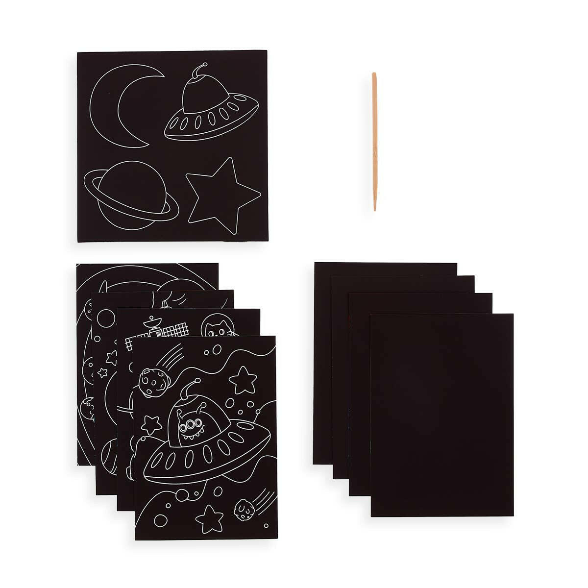 Scratch and Scribble Art Kit: Space Explorers - 10 PC Set Art Supplies OOLY - Art & School Supplies