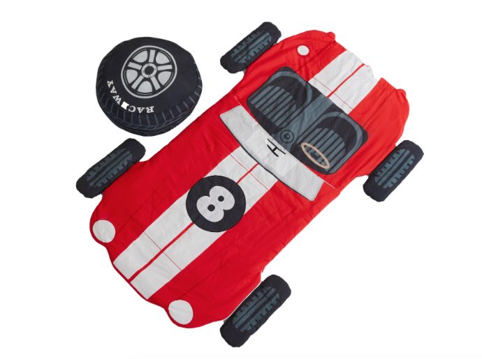 Red Race Car Sleeping Bag Wonder and Wise