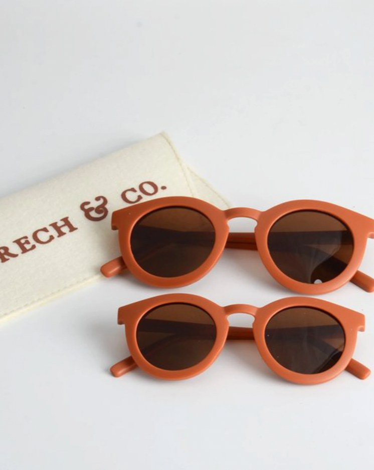 Sustainable Kids Polarized Sunglasses - Rust Sunglasses Grech & Co.