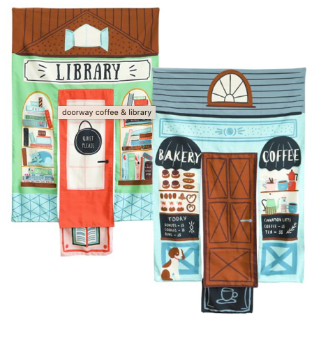 REVERSIBLE COFFEE SHOP & LIBRARY DOORWAY PLAYHOME Wonder and Wise
