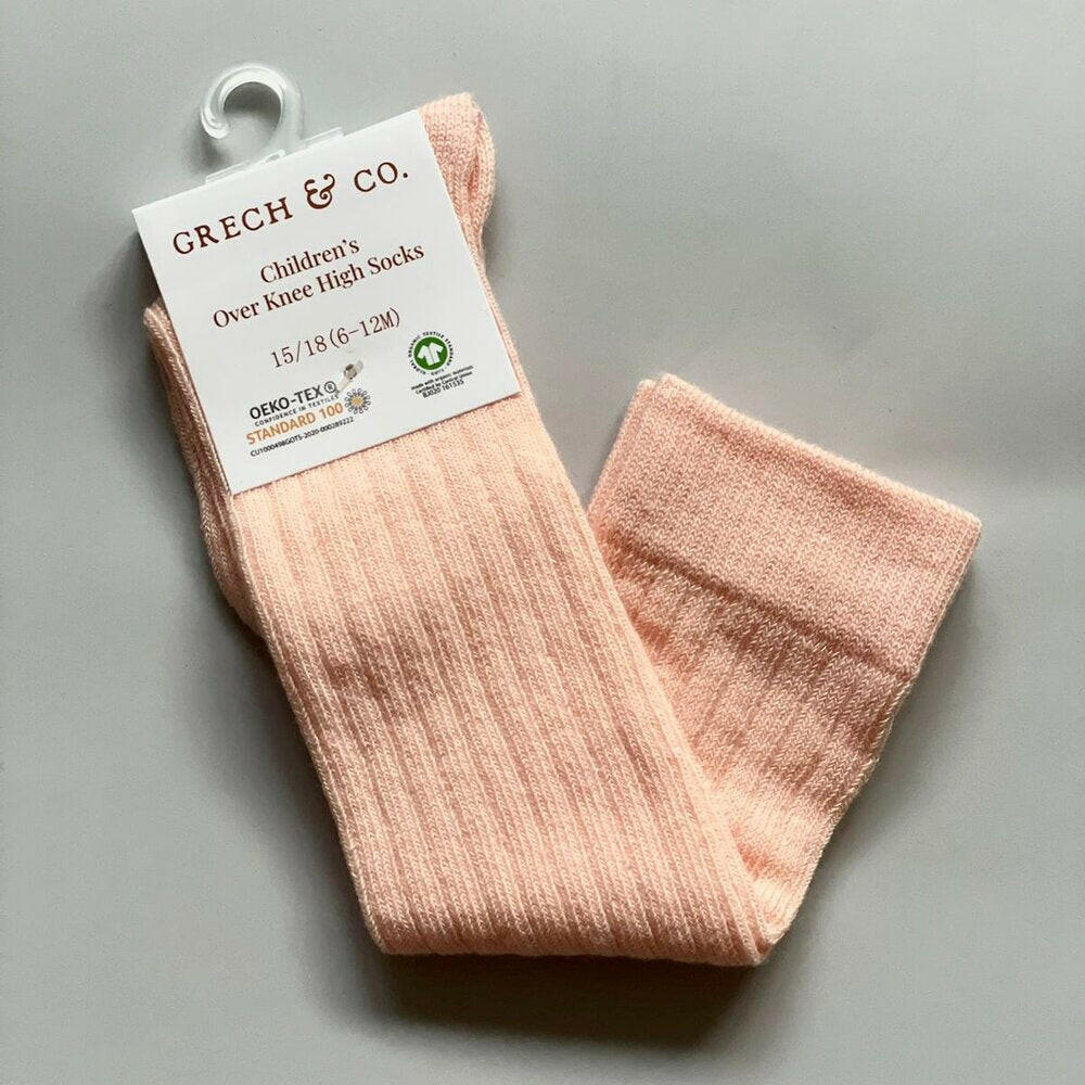 Organic Cotton Knee High Socks - Shell Socks Grech & Co.