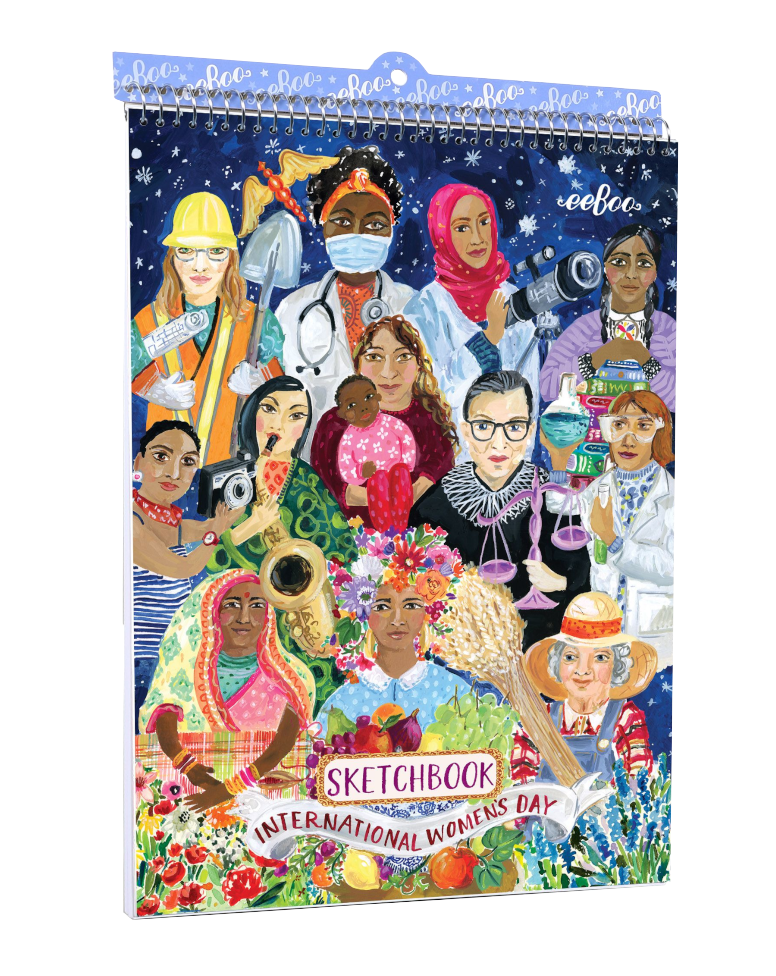 International Women's Day Sketchbook Arts & Crafts eeboo