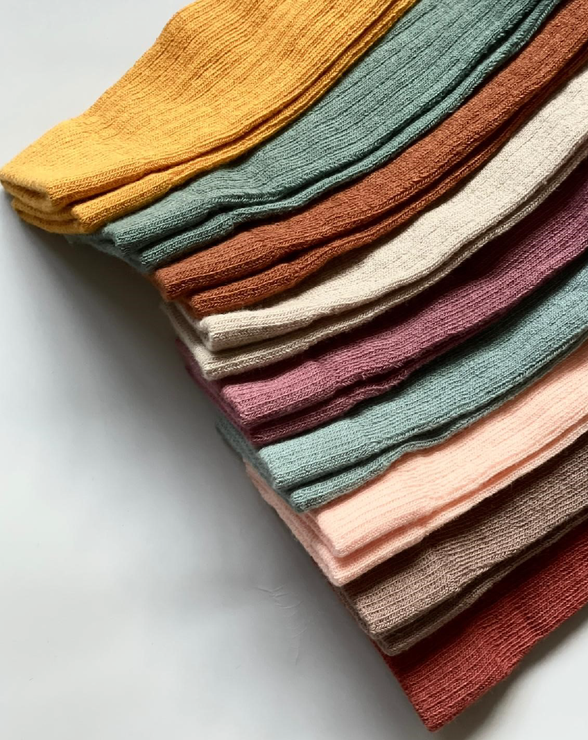 Organic Cotton Knee High Socks - Stone Socks Grech & Co.