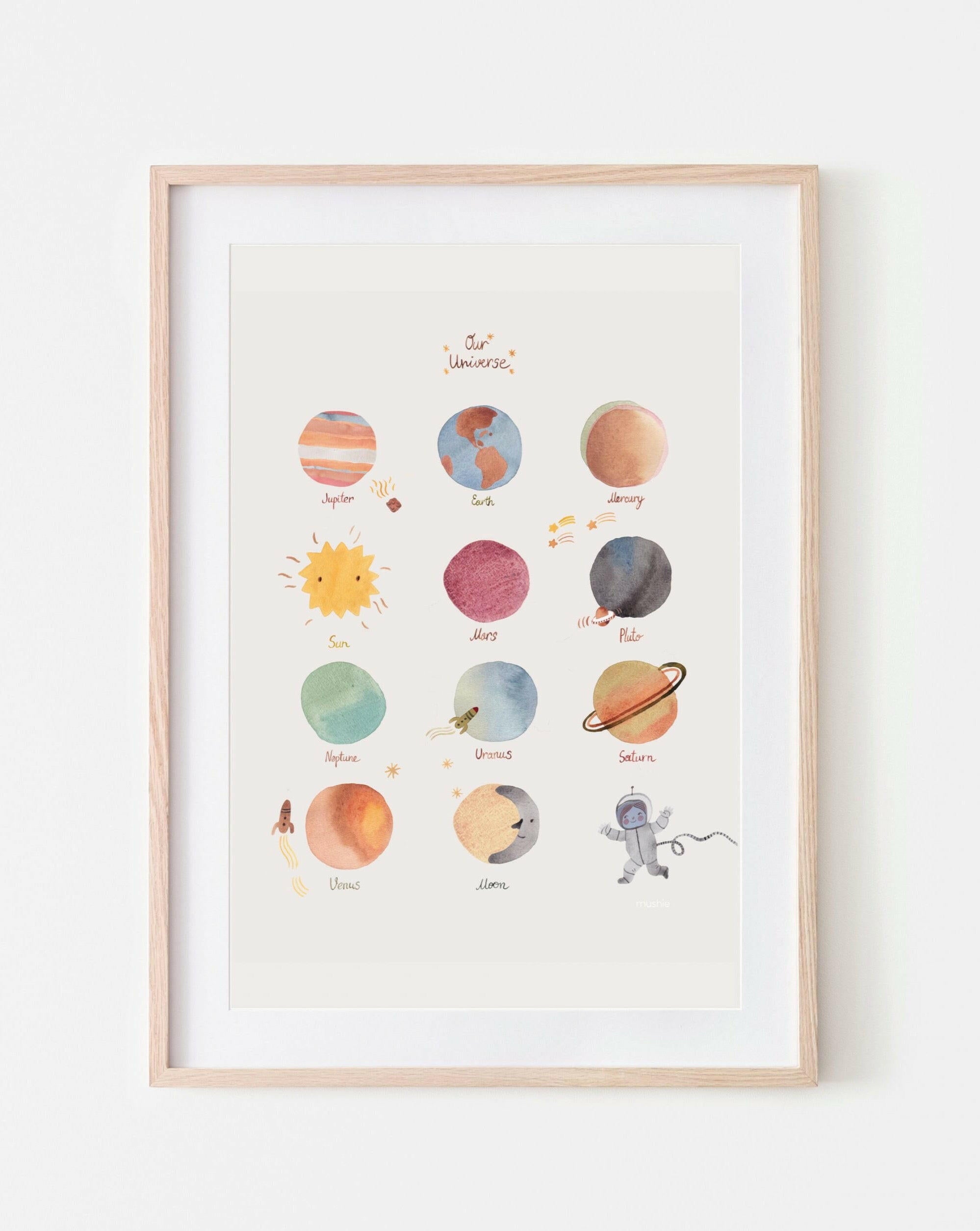 Space Poster Home Decor Mushie 11x17