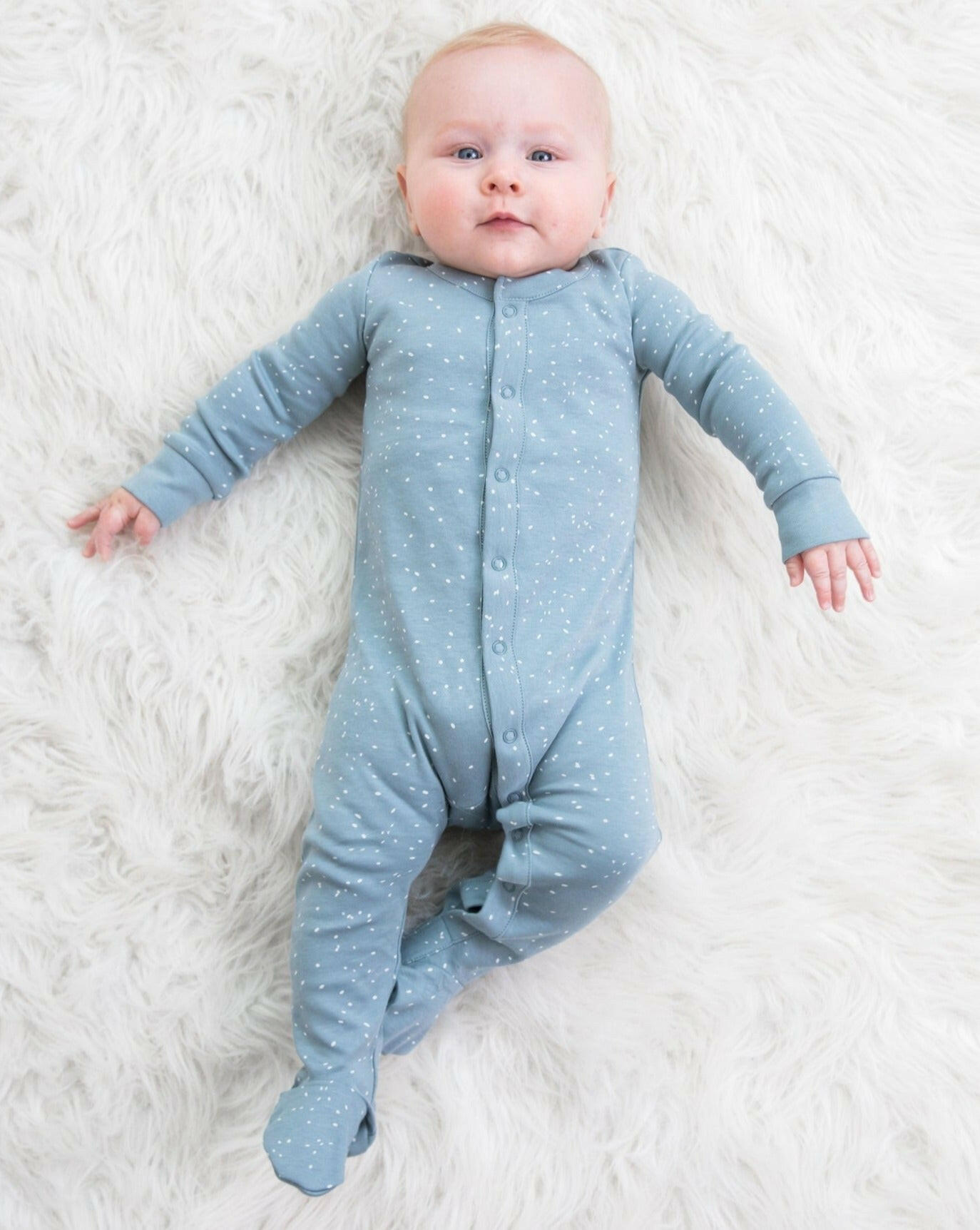 Skylar Footed Sleeper - Speckle Baby Clothing Colored Organics