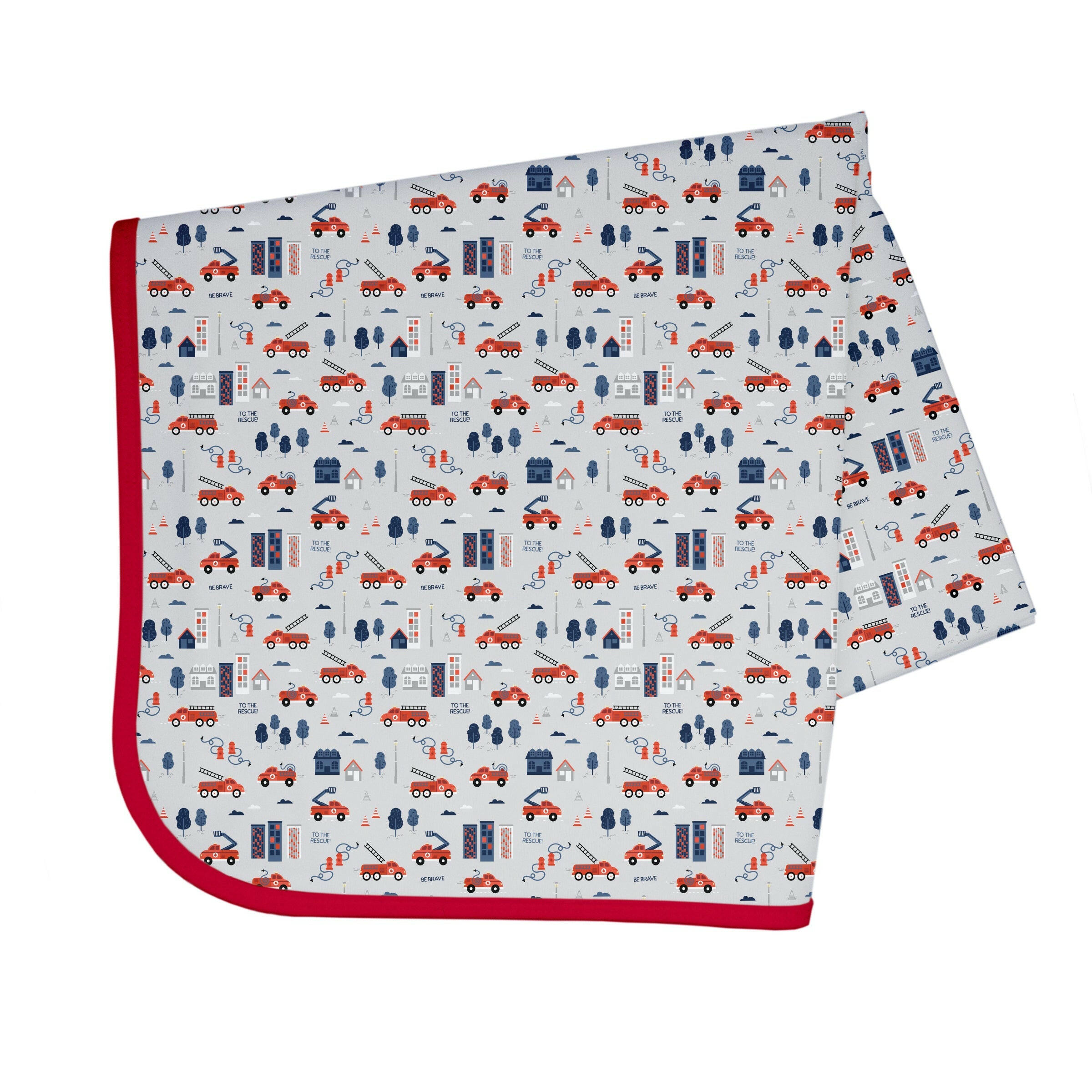 Be Brave - Firefighter Splash Mat - A Waterproof Catch-All for Highchair Spills and More! BapronBaby