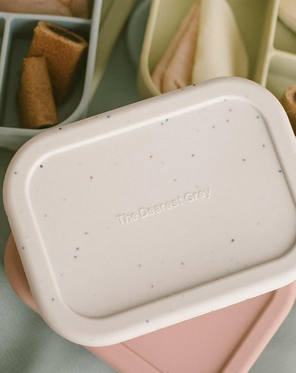 Silicone Bento Box Feeding The Dearest Grey Sprinkles