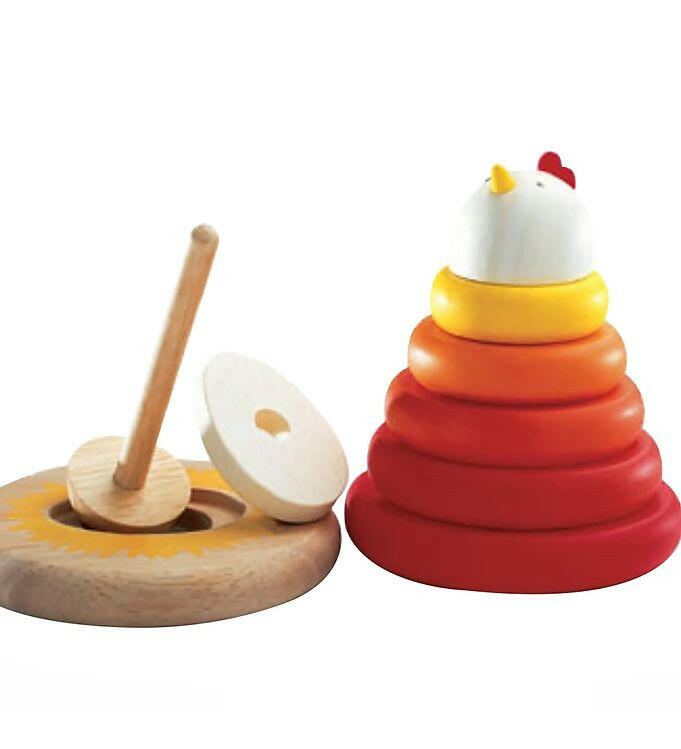 Cachempil Hen Stacking Ring Wooden Puzzle Djeco