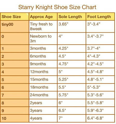 Baby Leather T-Strap Shoe - Tribe Shoes Starry Knight Design