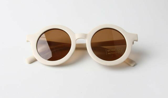Sustainable Sunny May Sunnies - Cream Sunglasses Little Love Bug Co.