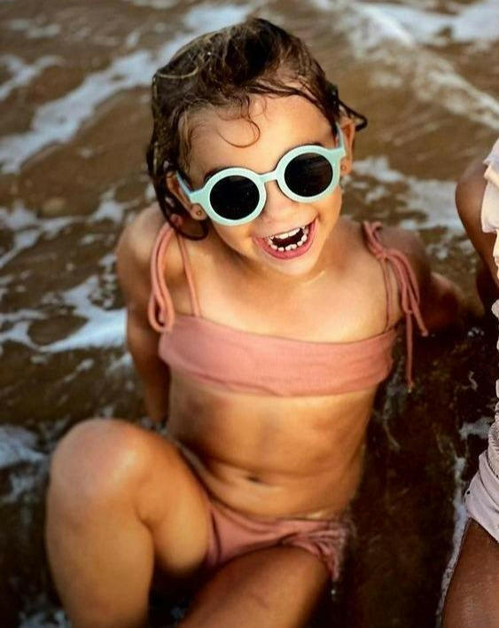 Sustainable Kids Sunglasses - Light Blue Sunglasses Grech & Co.