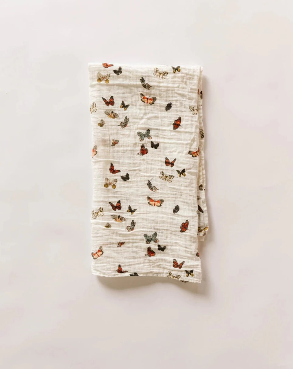 Butterfly Migration Swaddle Blanket Baby Essentials Clementine Kids