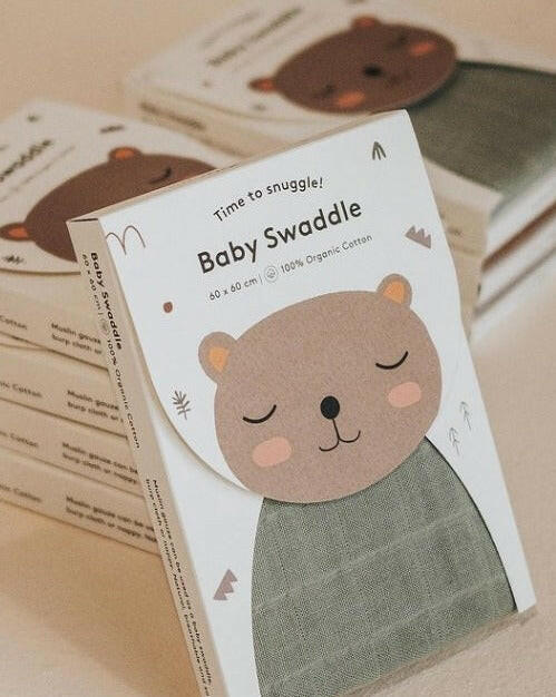 Organic Baby Swaddle Mini — Oat Swaddle Little Otja