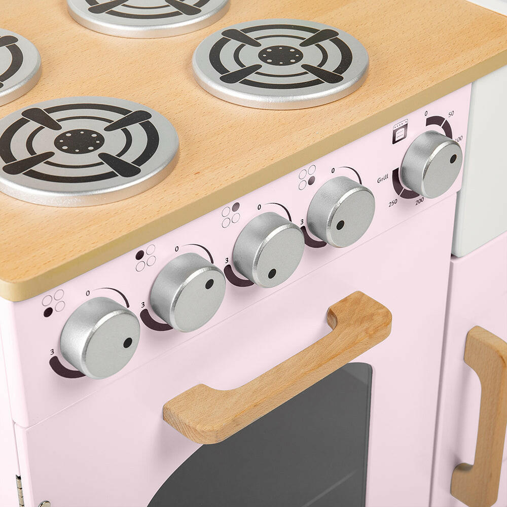 Country Play Kitchen (Pink) by Bigjigs Toys US Bigjigs Toys US