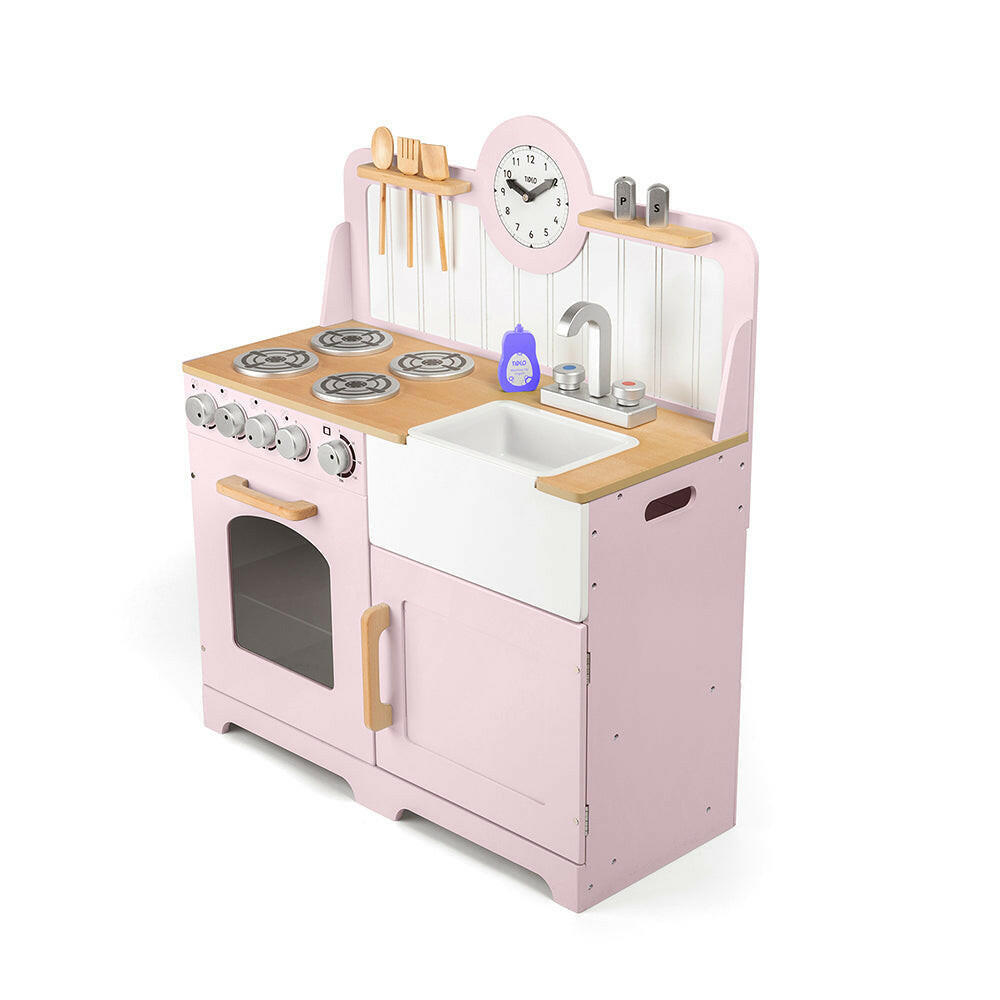 Country Play Kitchen (Pink) by Bigjigs Toys US Bigjigs Toys US