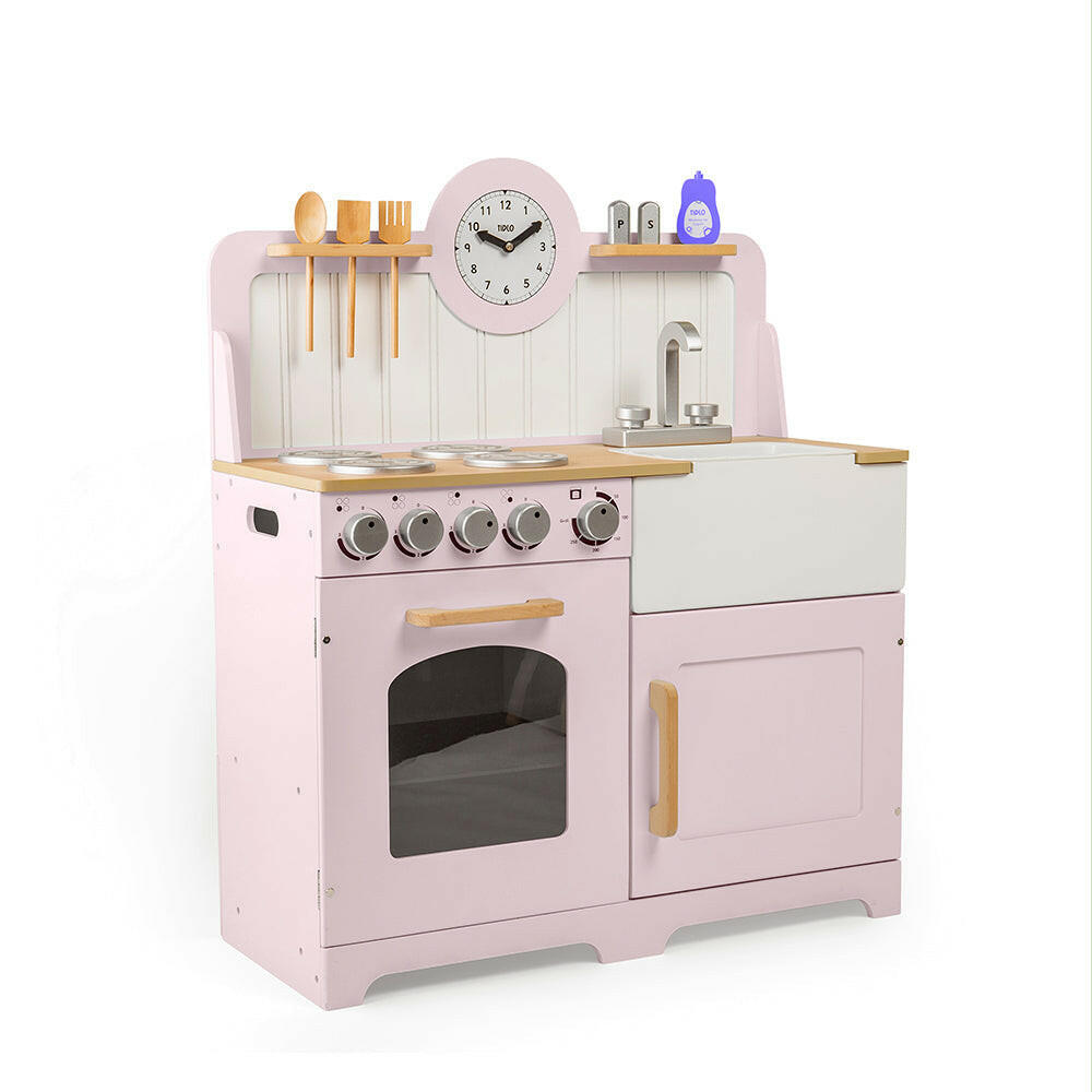 Country Play Kitchen (Pink) by Bigjigs Toys US Bigjigs Toys US