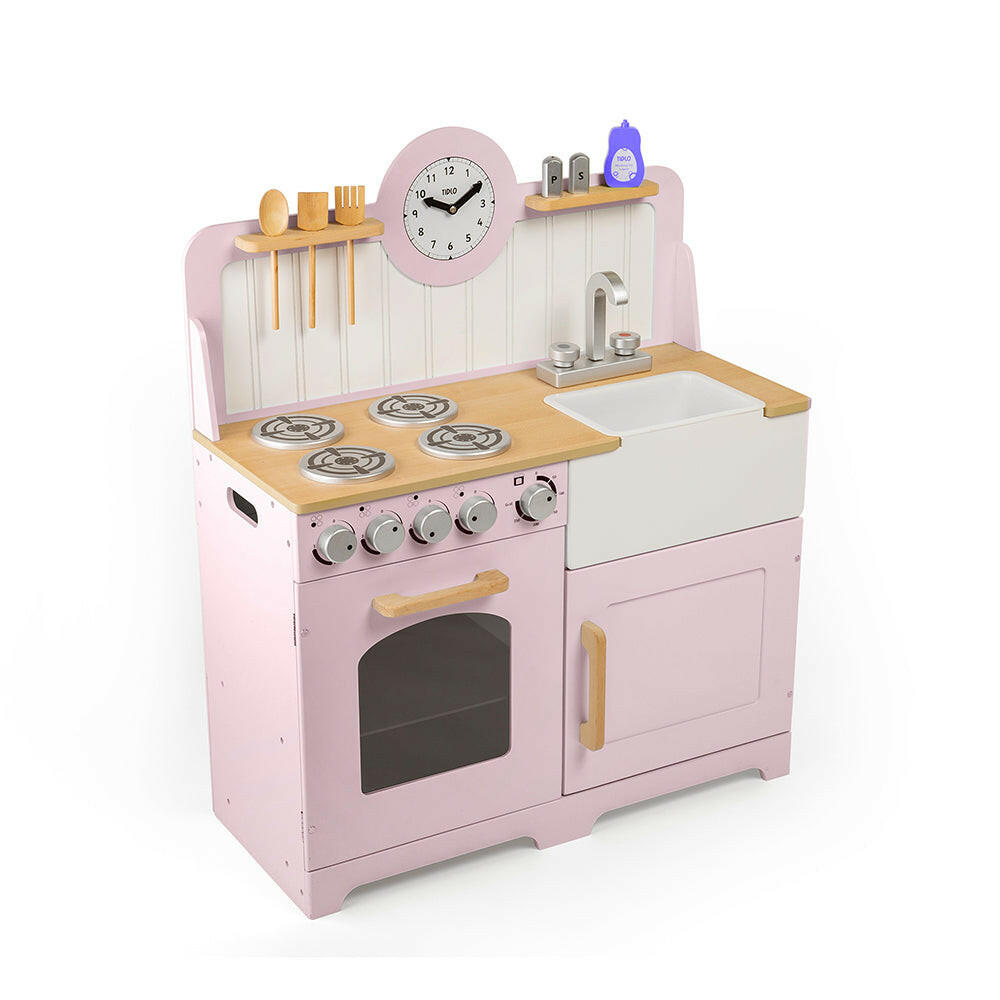 Country Play Kitchen (Pink) by Bigjigs Toys US Bigjigs Toys US
