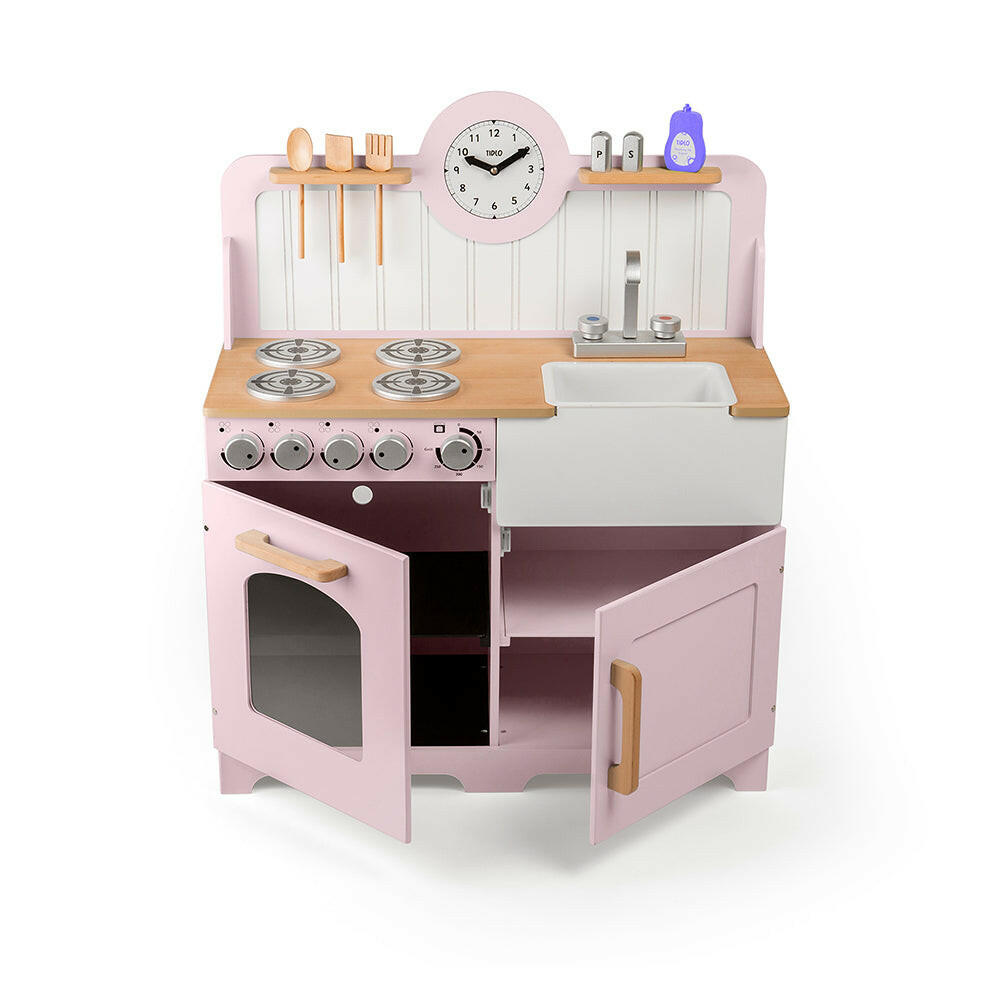 Country Play Kitchen (Pink) by Bigjigs Toys US Bigjigs Toys US