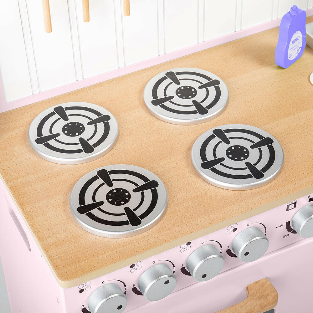 Country Play Kitchen (Pink) by Bigjigs Toys US Bigjigs Toys US