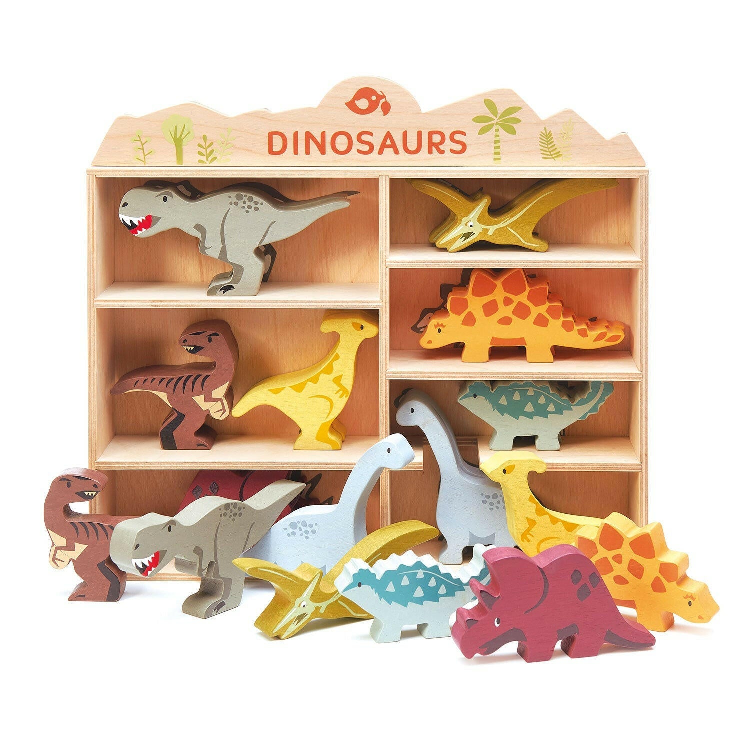 Dinosaurs - 3 of each piece in a display stand wholesale Tender Leaf
