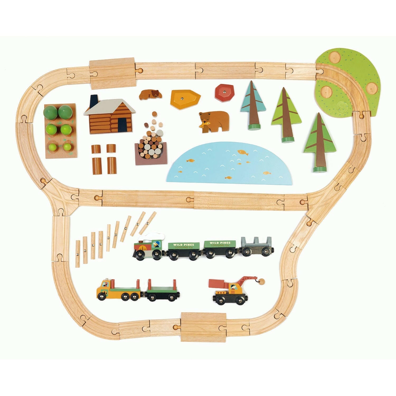 Wild Pines Train Set  Tender Leaf