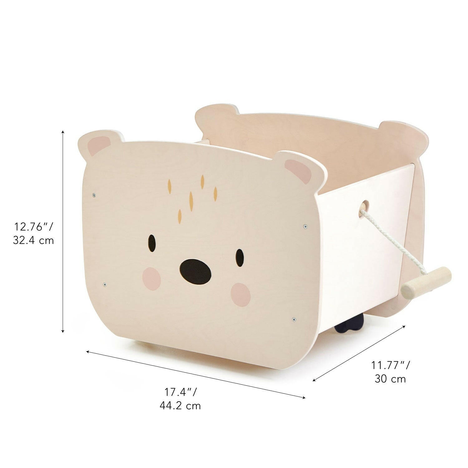 Pull Along Bear Cart  Tender Leaf