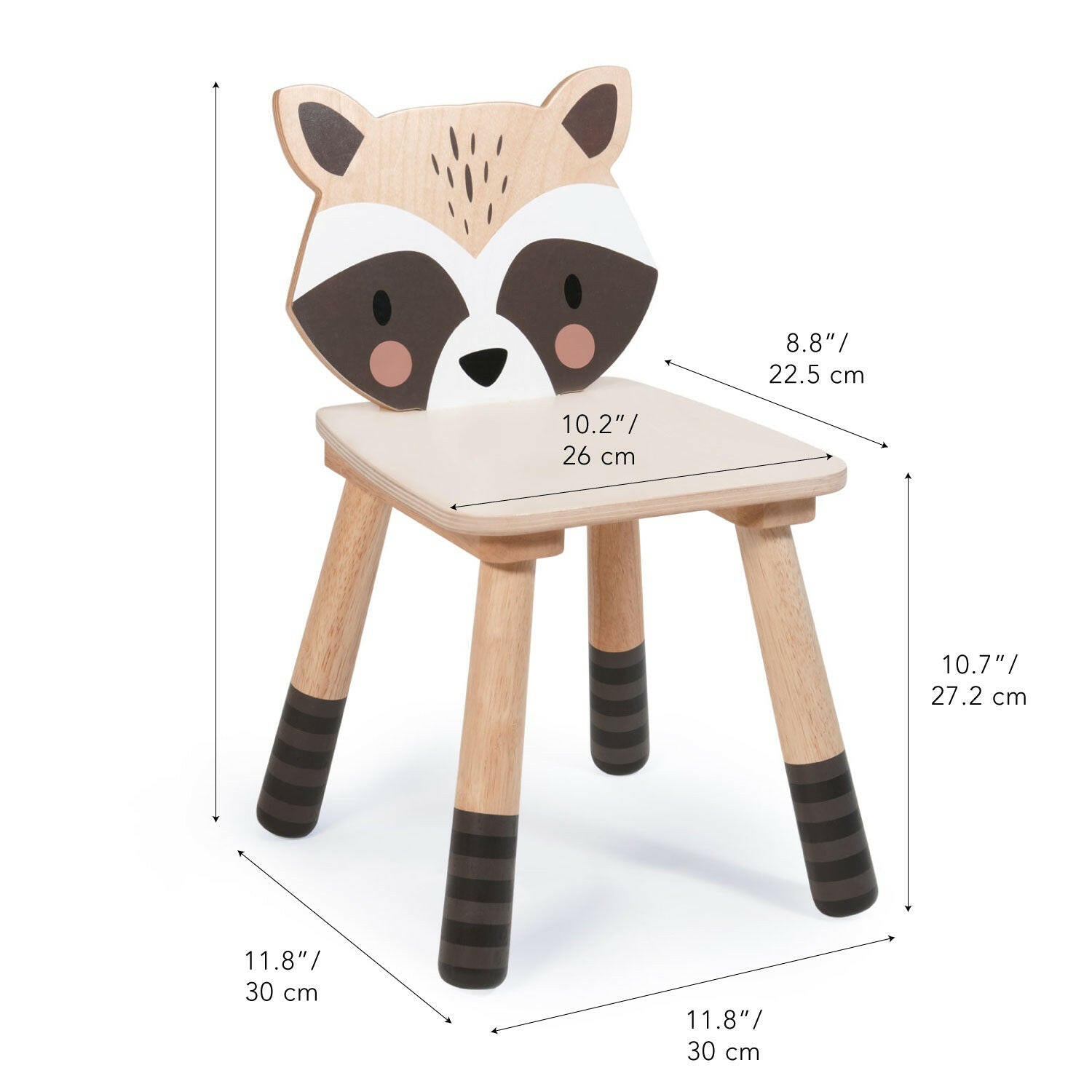Forest Raccoon Chair Tender Leaf