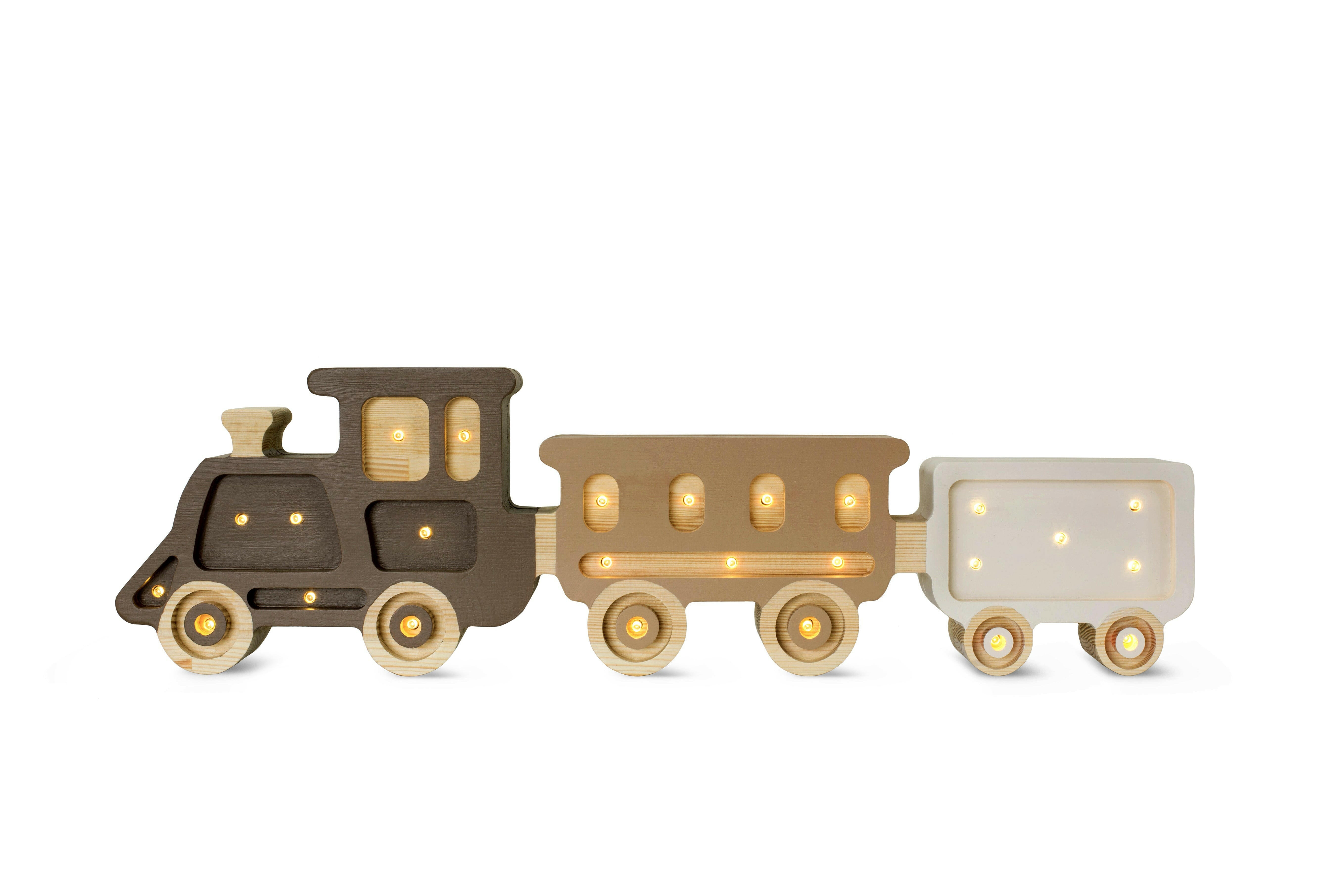 Little Lights Train Lamp Little Lights US Coffee Cream