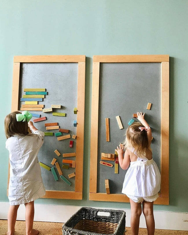 Tegu Classics 24-Piece Set Magnetic Wooden Blocks Kids Toys Tegu