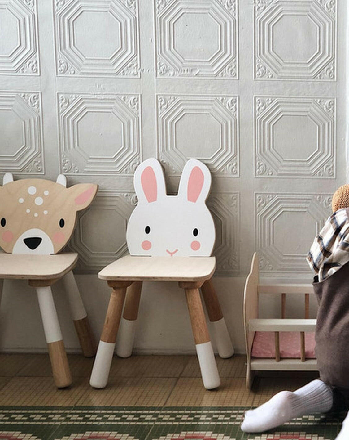 Forest Deer Chair Chair Tender Leaf