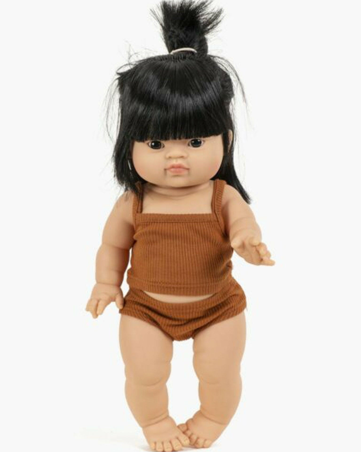 Minikane Ribbed Knit Undie Set - Terracotta Minikane