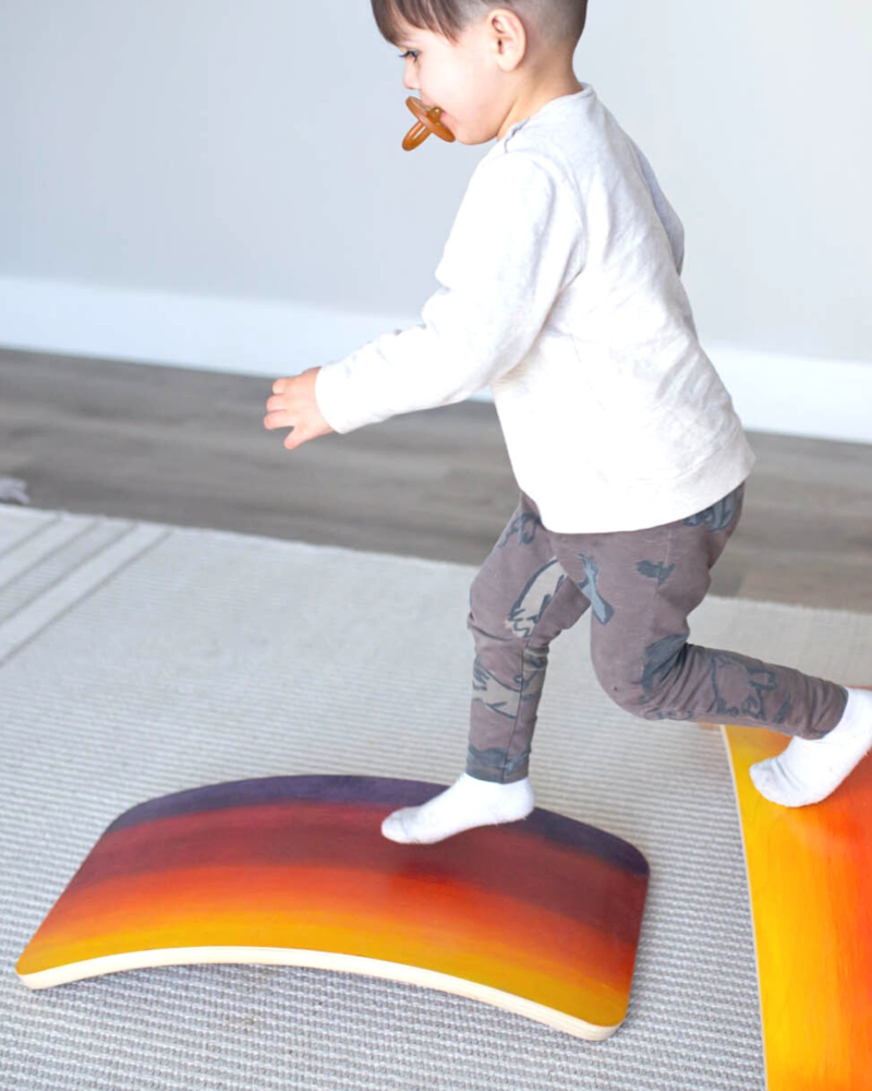 Bunny Hopkins Toddler Wooden Wobble Board Wooden Toys Bunny Hopkins Starter 18+ months Sunset