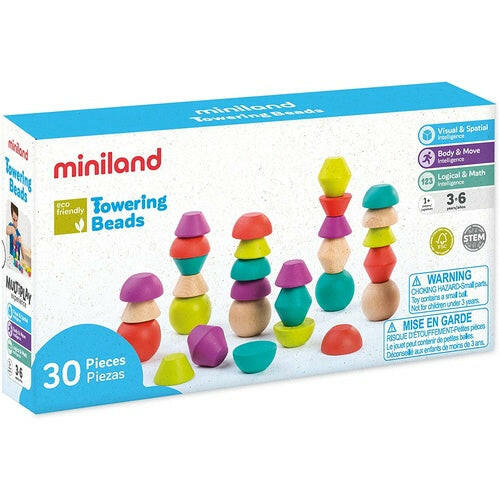 Towering Beads Wooden Puzzle Miniland