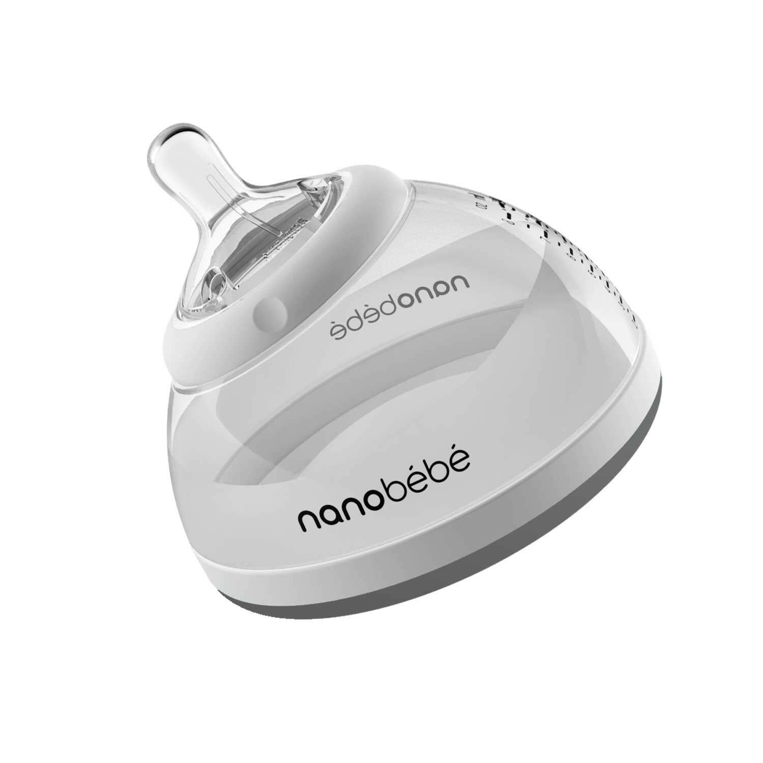 Transition Bottle Baby Bottles Nanobébé US Grey Single