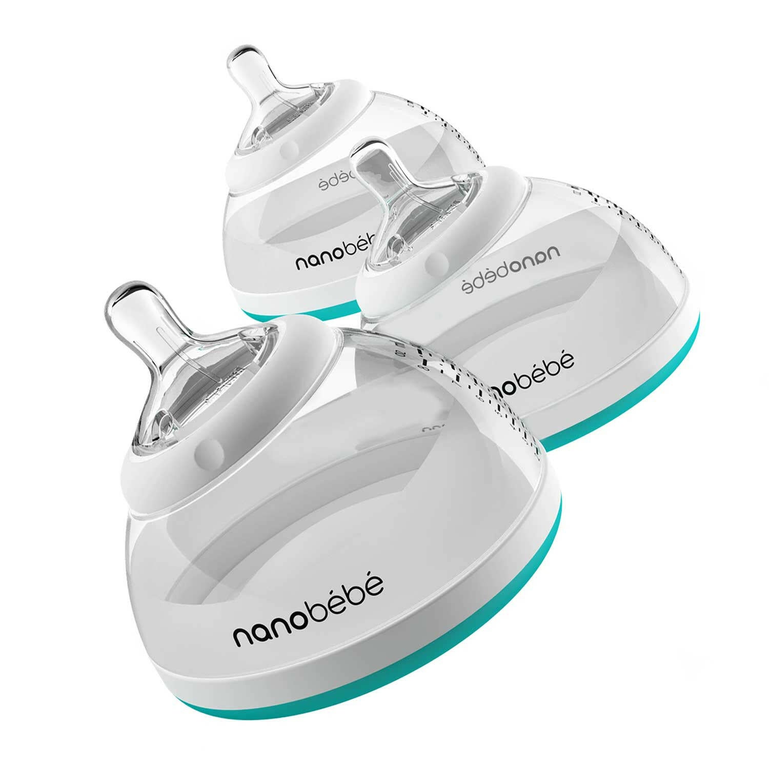 Transition Bottle Baby Bottles Nanobébé US Teal 3-Pack