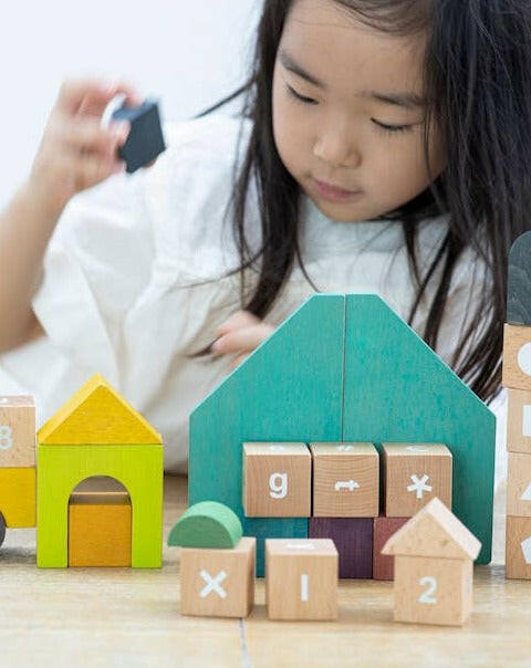 Tsumiki School Letter Block Set Kids Toys kiko+ and gg*
