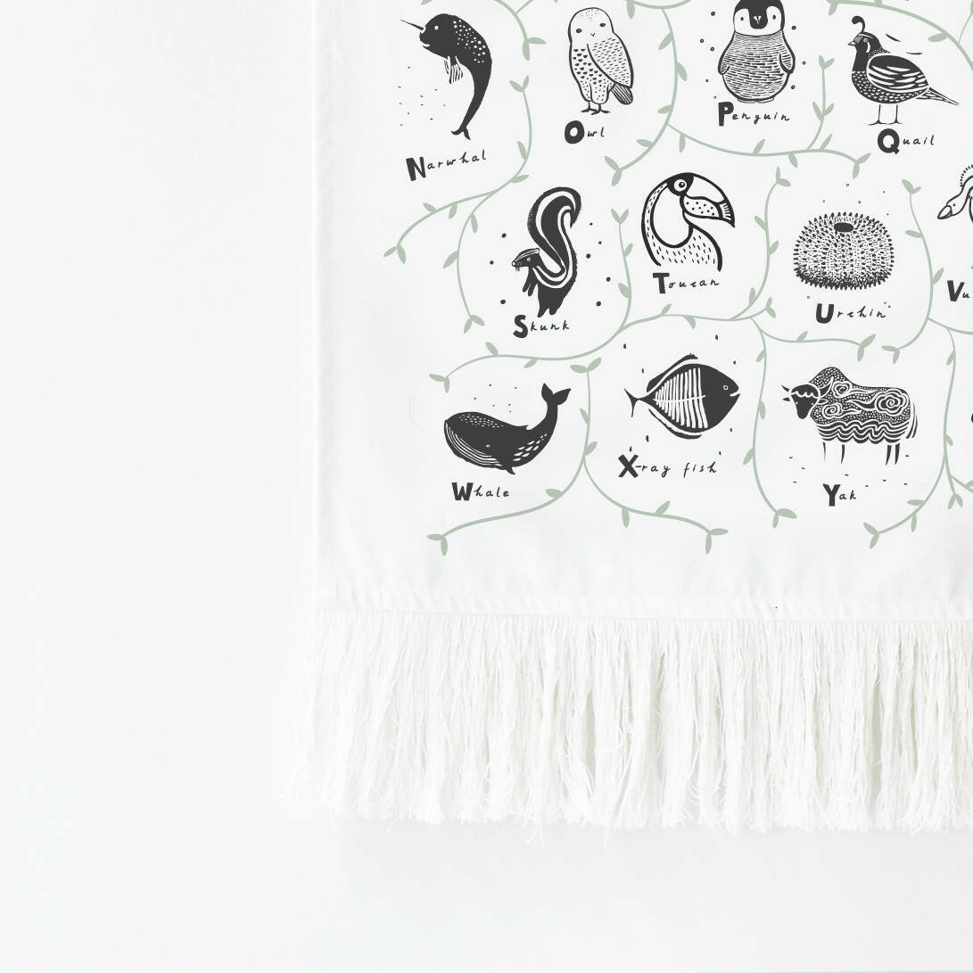Animal Alphabet Printed Tapestry Decor Wee Gallery