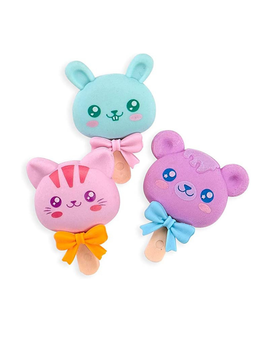Cutie Pops Scented Erasers - Set Of 3 Art Supplies OOLY - Art & School Supplies