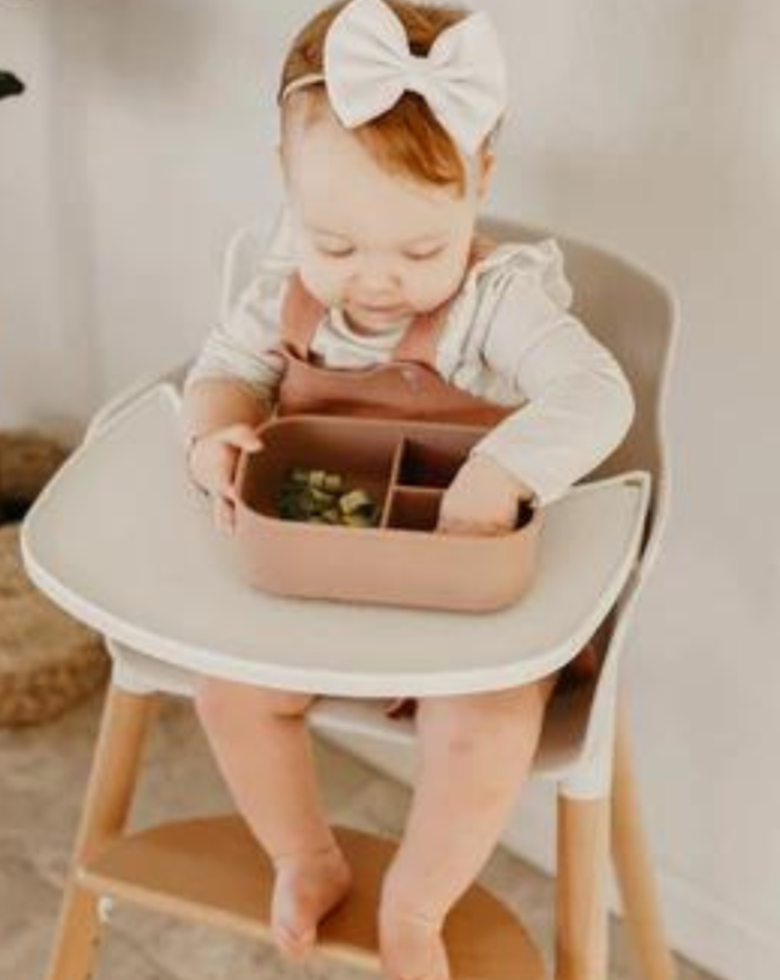 Silicone Bento Box Feeding The Dearest Grey Rosewood