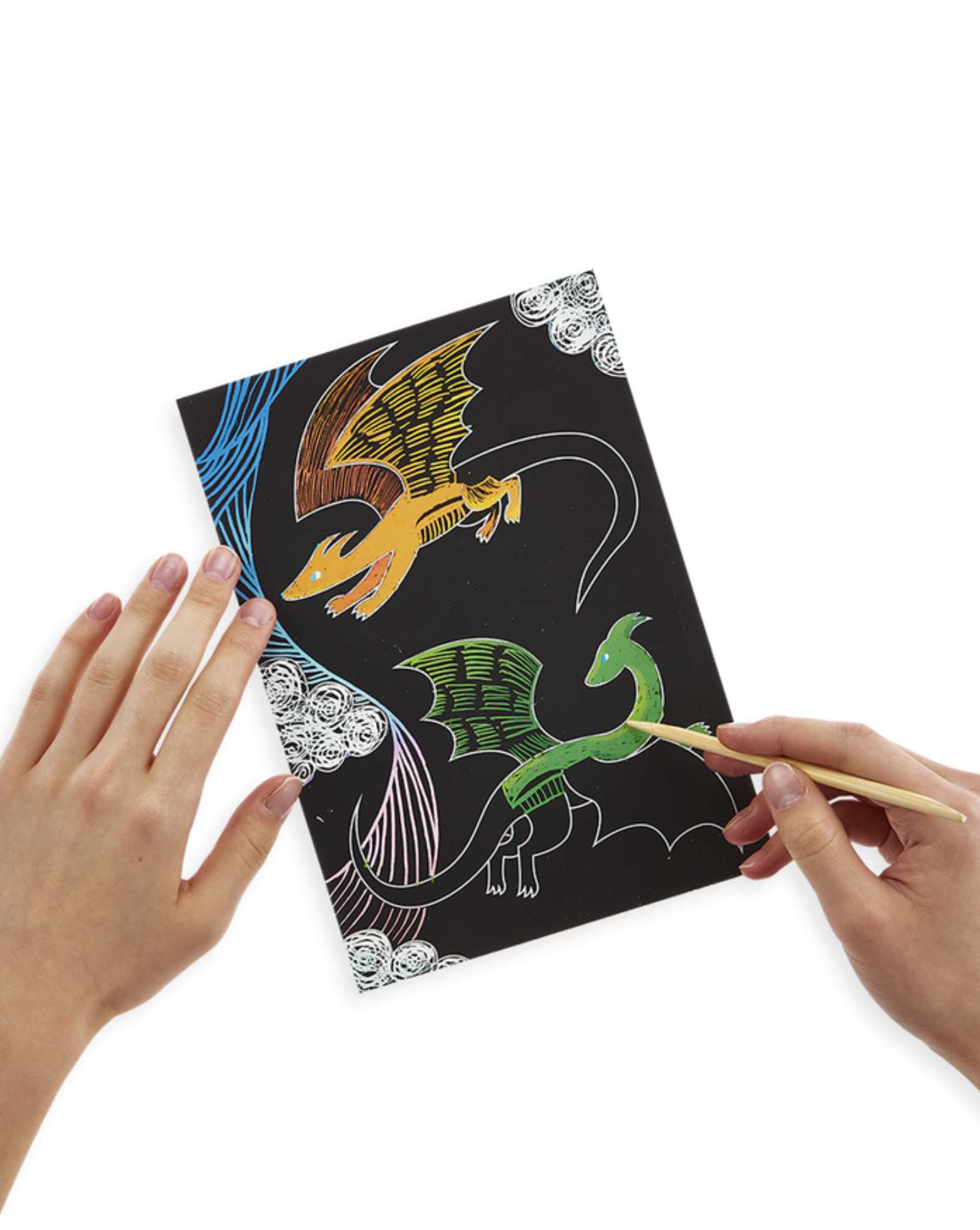 Scratch & Scribble Art Kit: Fantastic Dragons Art Supplies OOLY - Art & School Supplies