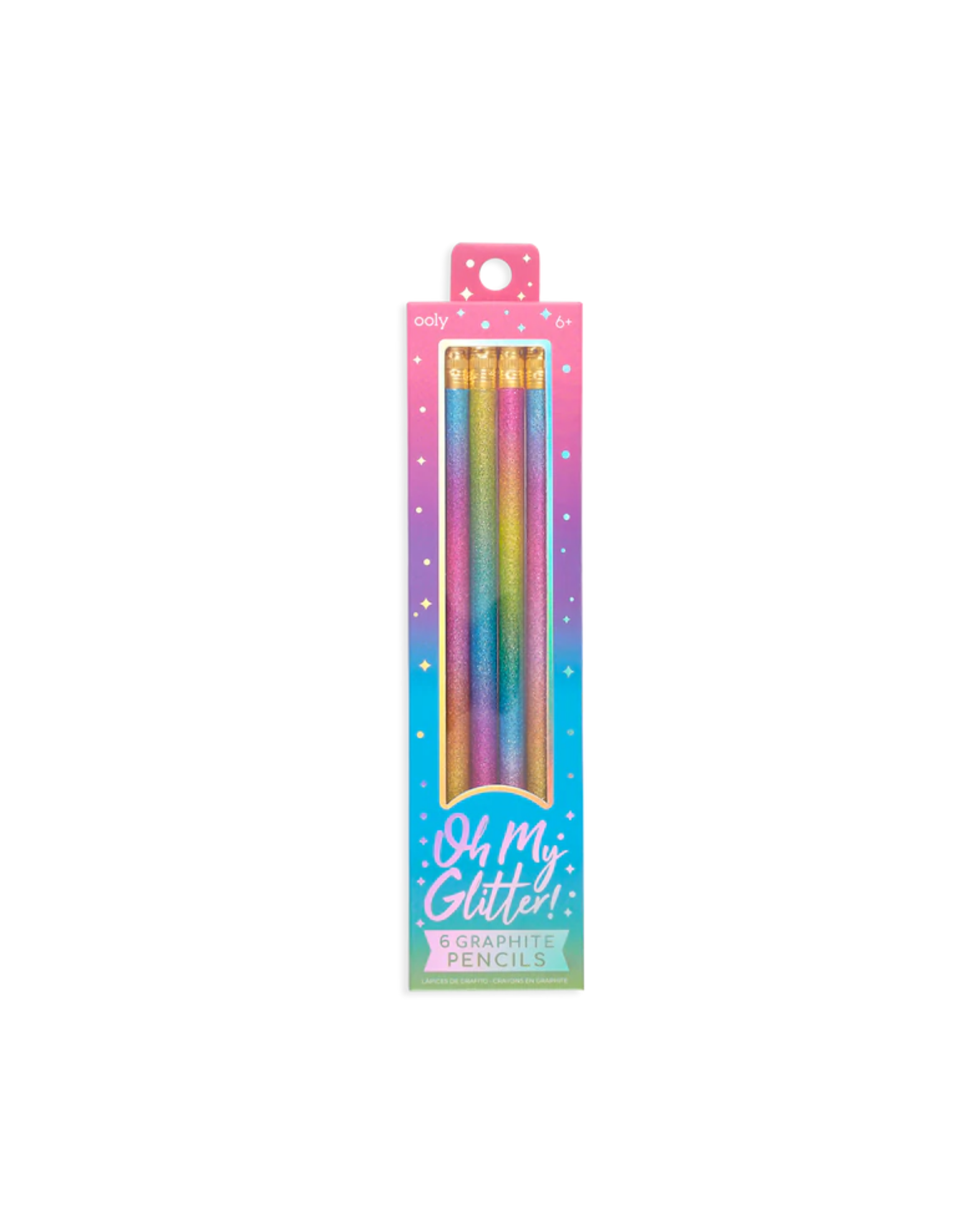 Oh My Glitter! Graphite Pencils - set of 6 Art Supplies OOLY - Art & School Supplies
