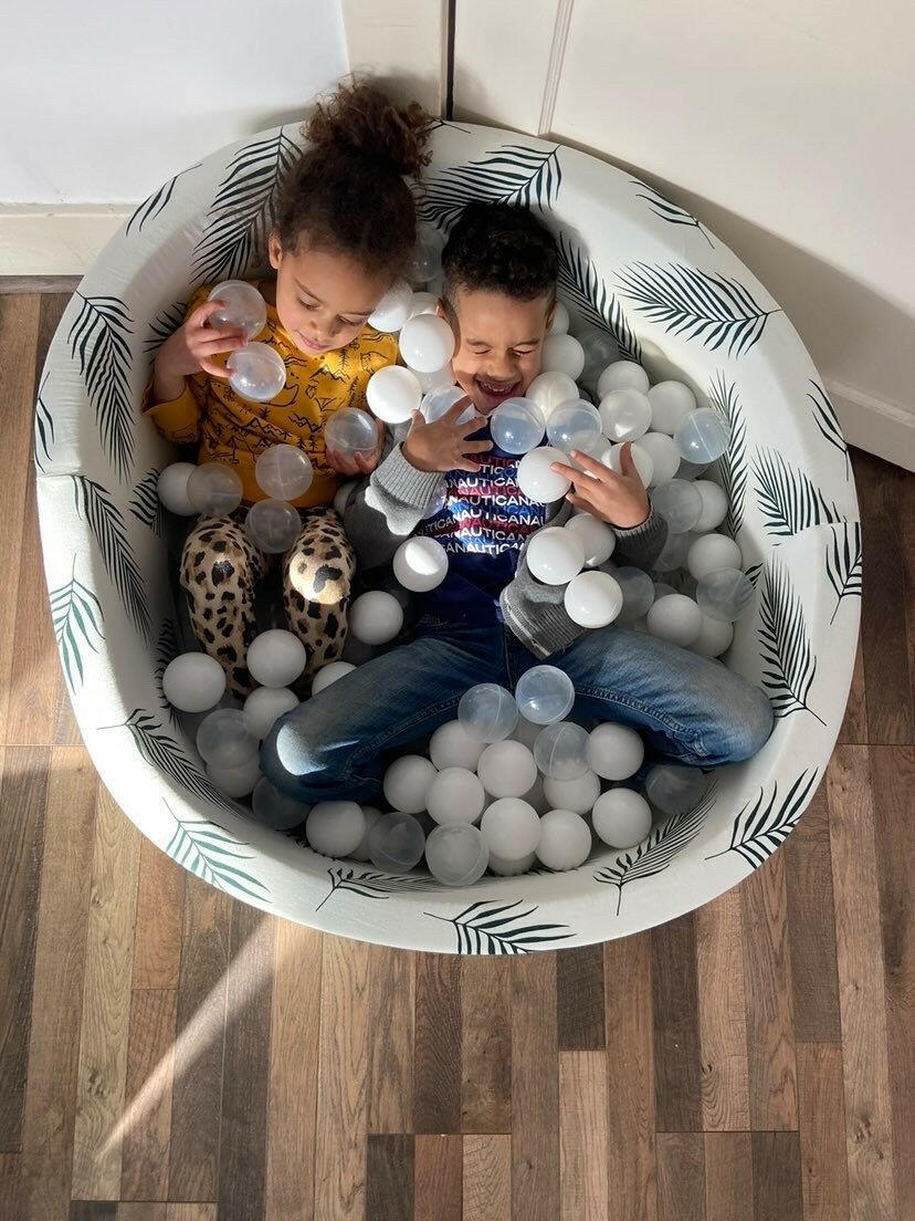 Boho Palm on Ivory + 200 Pit Balls Ball Pit Bundles Little Big Playroom