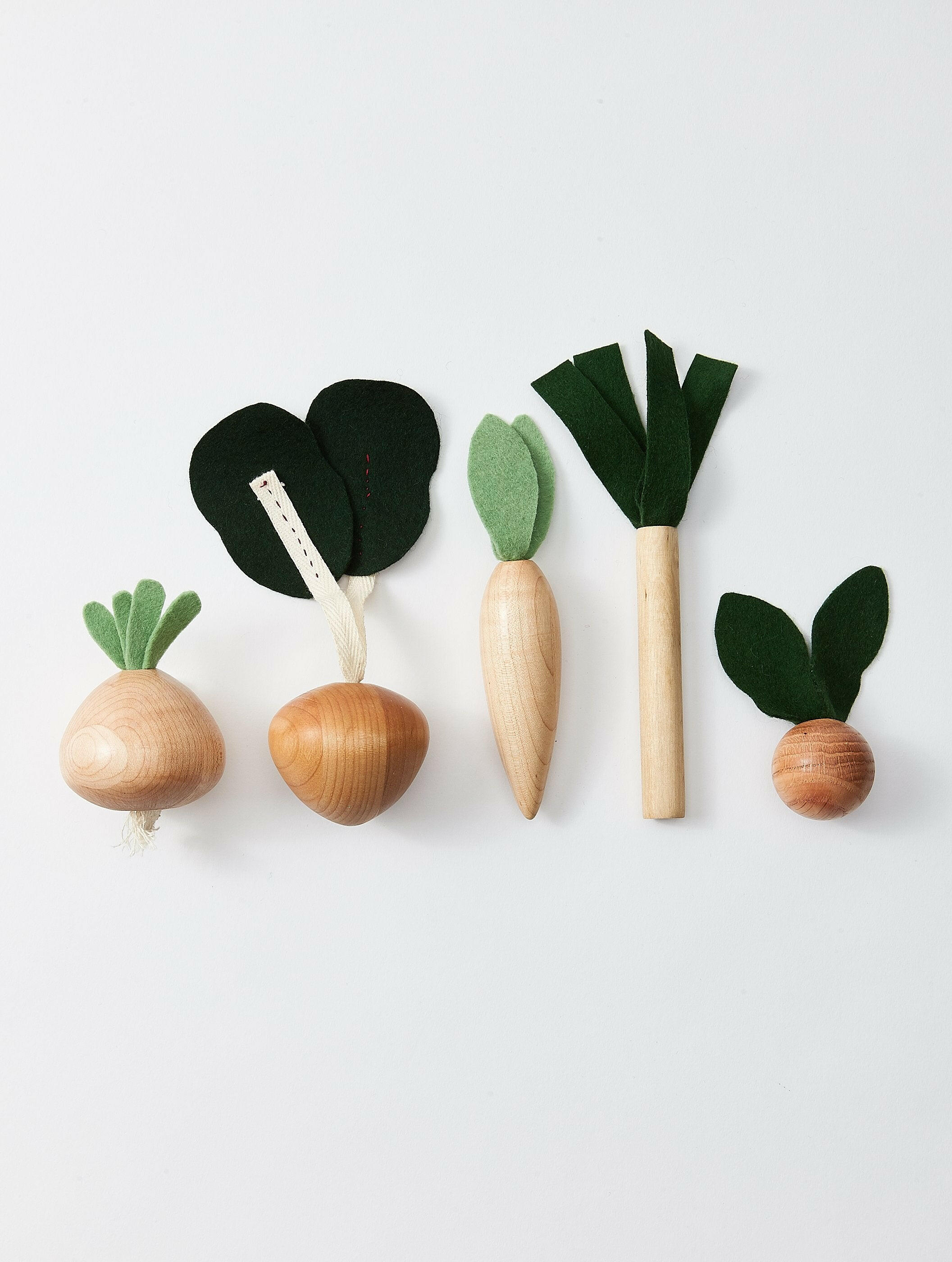 Wooden Veggies Play Food Set Kids Toys Milton & Goose